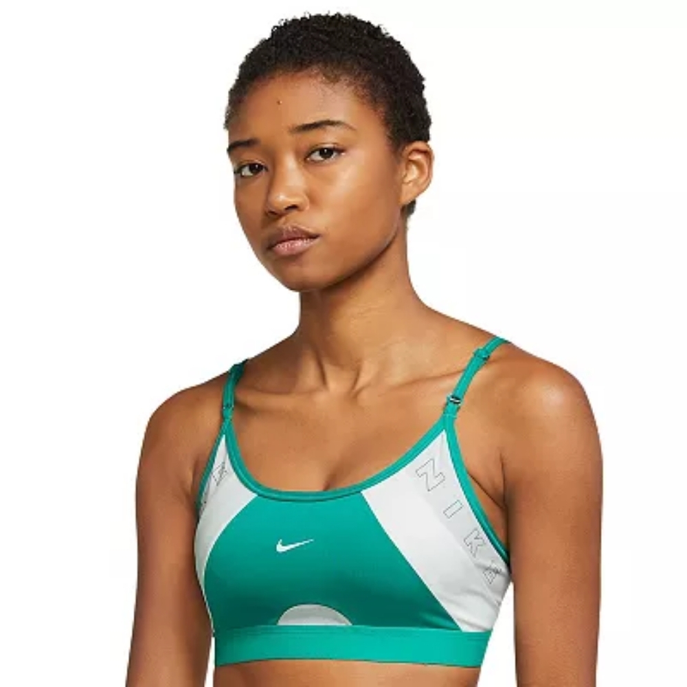Nike Women's Large Dri Fit Indy Logo Sports Bra - Picture 1 of 6